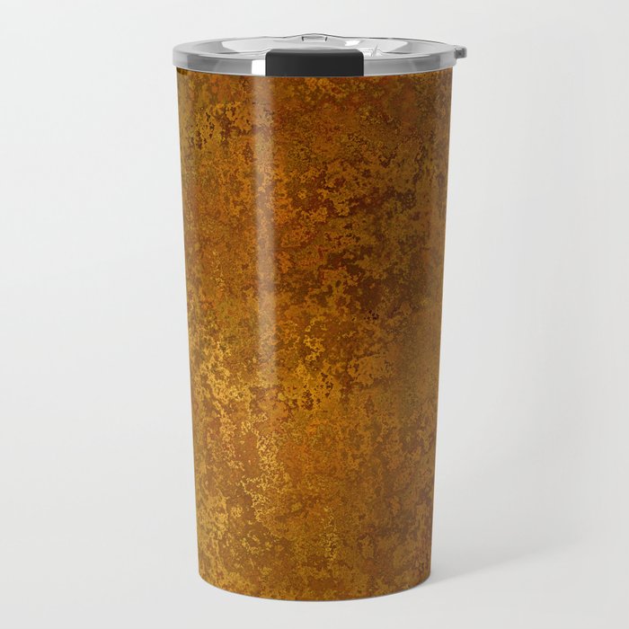 Vintage Gold Rust, Minimal Art Travel Mug Gallery Image 1