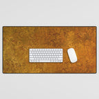 Vintage Gold Rust, Minimal Art Desk Mat Gallery Image 1