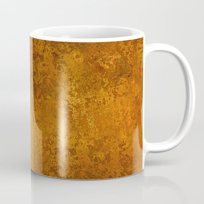 Vintage Gold Rust, Minimal Art Coffee Mug Gallery Image 1
