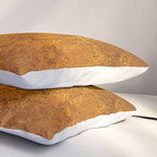 Vintage Gold Rust, Minimal Art Pillow Sham Gallery Image 3