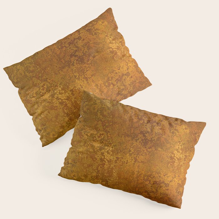 Vintage Gold Rust, Minimal Art Pillow Sham Gallery Image 3