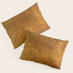Vintage Gold Rust, Minimal Art Pillow Sham Gallery Image 3
