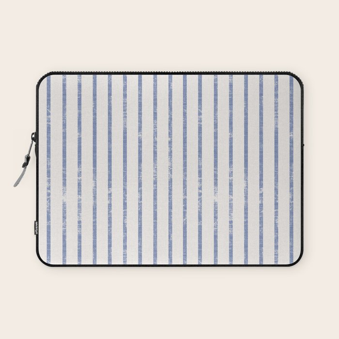 AEGEAN WIDE TICKING STRIPE Laptop Sleeve Gallery Image 1