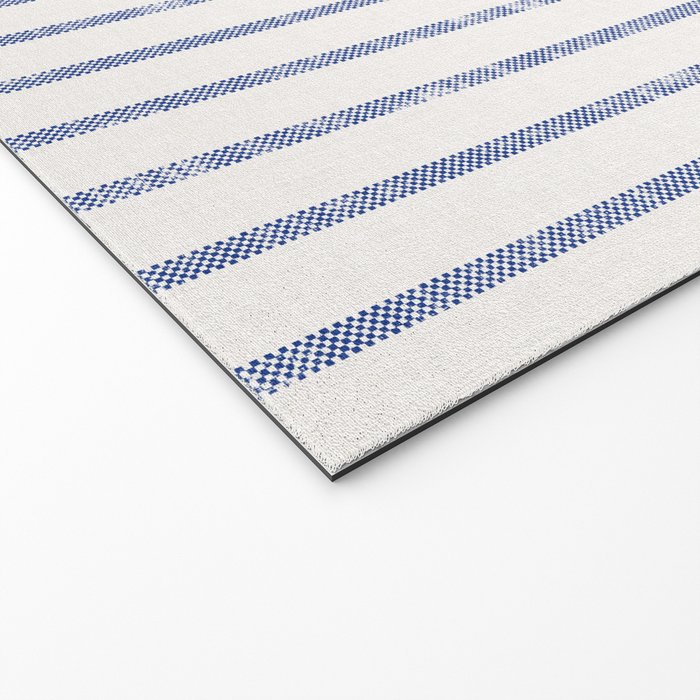 AEGEAN WIDE TICKING STRIPE Welcome Mat Gallery Image 2