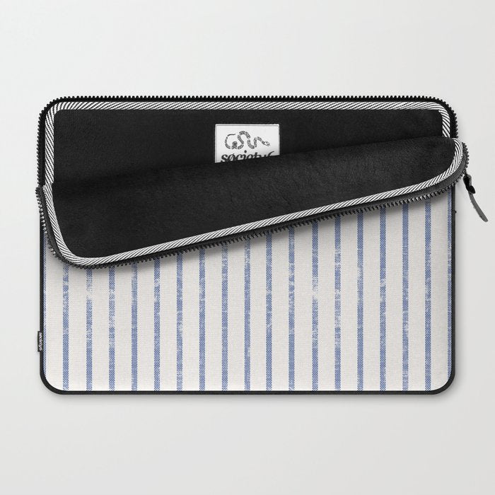 AEGEAN WIDE TICKING STRIPE Laptop Sleeve Gallery Image 2