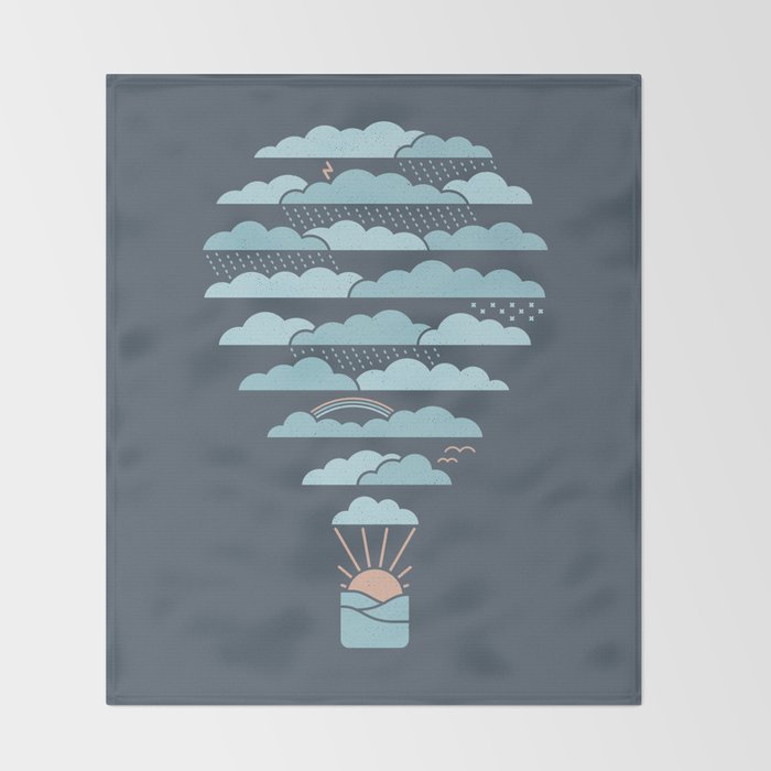 Weather Balloon Throw Blanket Gallery Image 2
