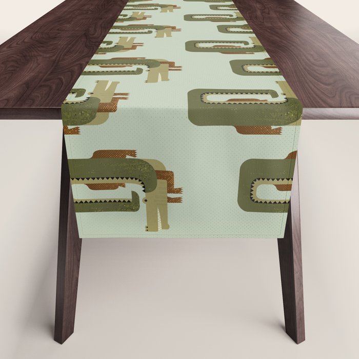 Whimsy Crocodile Table Runner Gallery Image 1