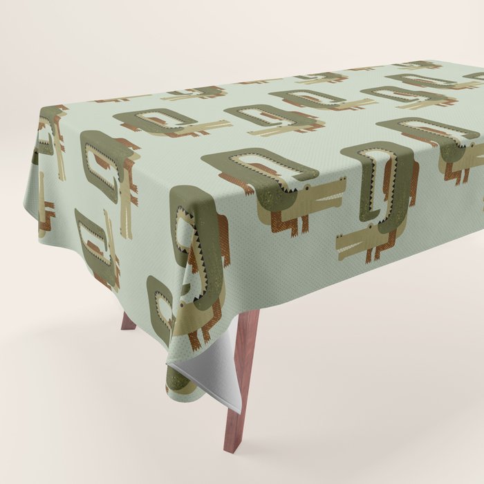Whimsy Crocodile Tablecloth Gallery Image 1