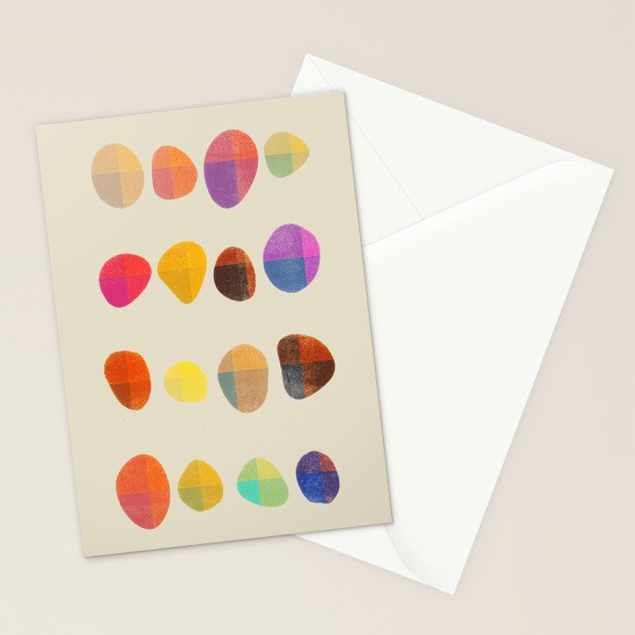 Painted Pebbles 4 Stationery Card Gallery Image 2
