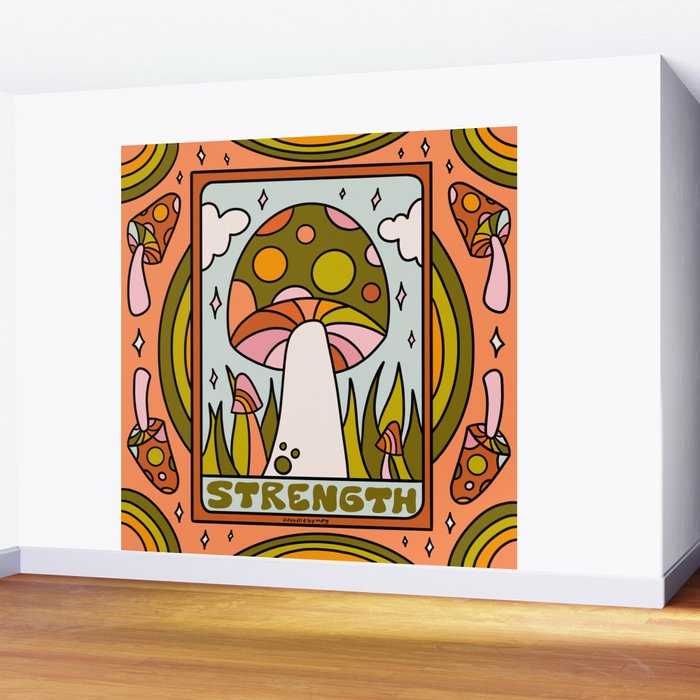 8. Strength Mushroom Wall Mural Gallery Image 2