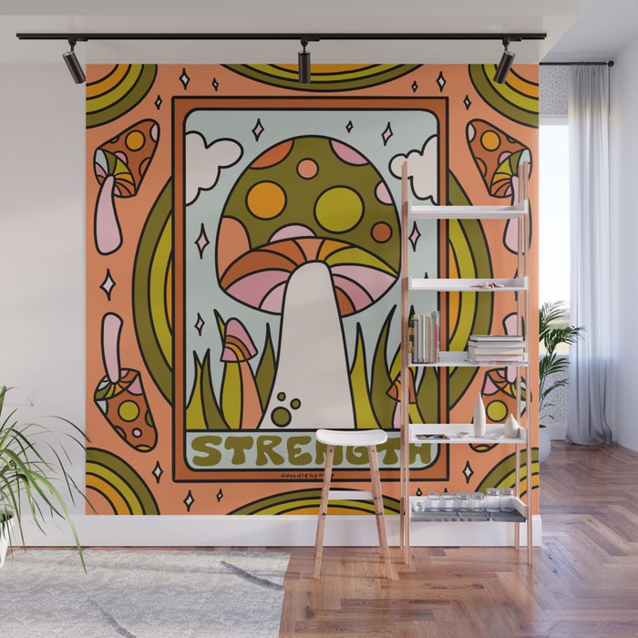 8. Strength Mushroom Wall Mural Gallery Image 1