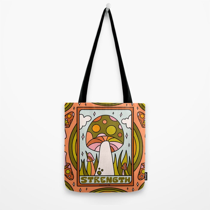 8. Strength Mushroom Tote Bag Gallery Image 2