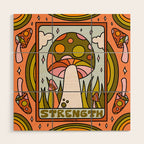 8. Strength Mushroom Wood Wall Art Gallery Image 1