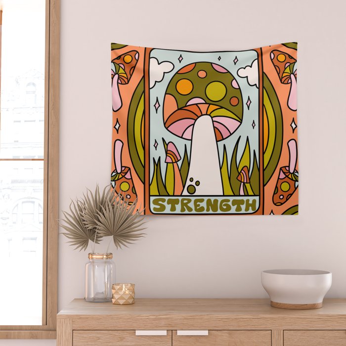 8. Strength Mushroom Wall Tapestry Gallery Image 2