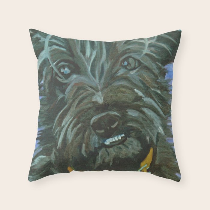 Otis the Wonder Dog Throw Pillow Gallery Image 1