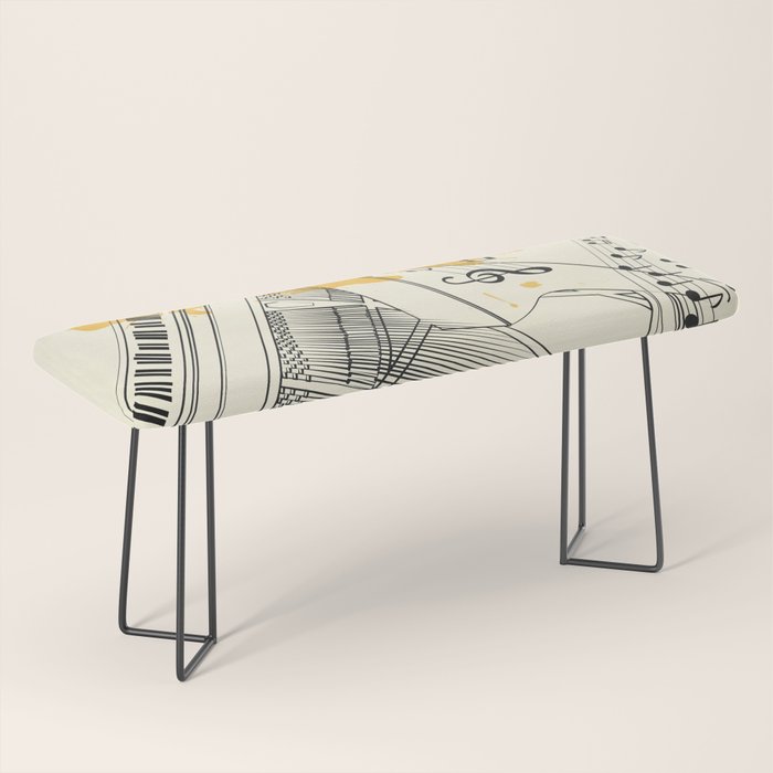 Abstract Minimal Musical Instrument 5 Bench Gallery Image 1