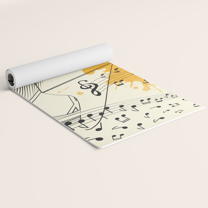 Abstract Minimal Musical Instrument 5 Yoga Mat Gallery Image 2