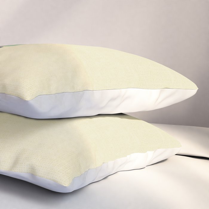 Potted plant with a bird Pillow Sham Gallery Image 3