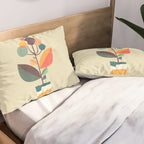 Potted plant with a bird Pillow Sham Gallery Image 2