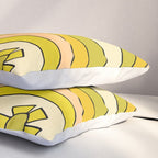 groovy rainbow flower power wallpaper vibes Pillow Sham Gallery Image 3