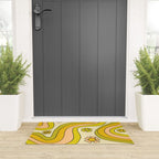 groovy rainbow flower power wallpaper vibes Welcome Mat Gallery Image 3
