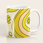 groovy rainbow flower power wallpaper vibes Coffee Mug Gallery Image 1