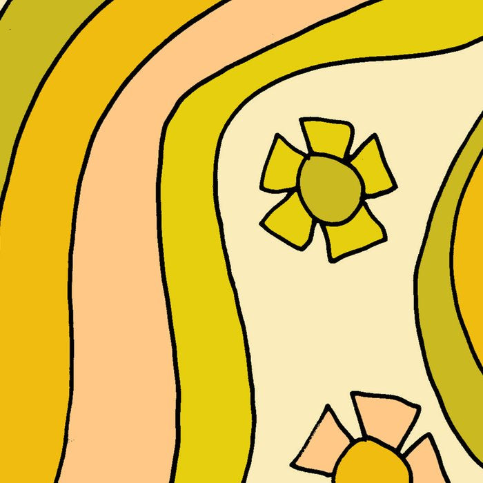 groovy rainbow flower power wallpaper vibes Coffee Mug Gallery Image 2