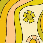 groovy rainbow flower power wallpaper vibes Coffee Mug Gallery Image 2