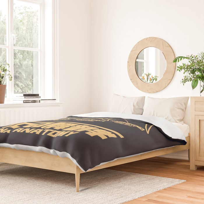 Tuna Anatomy Japanese Maguro Sushi - Black Sand Duvet Cover Gallery Image 2