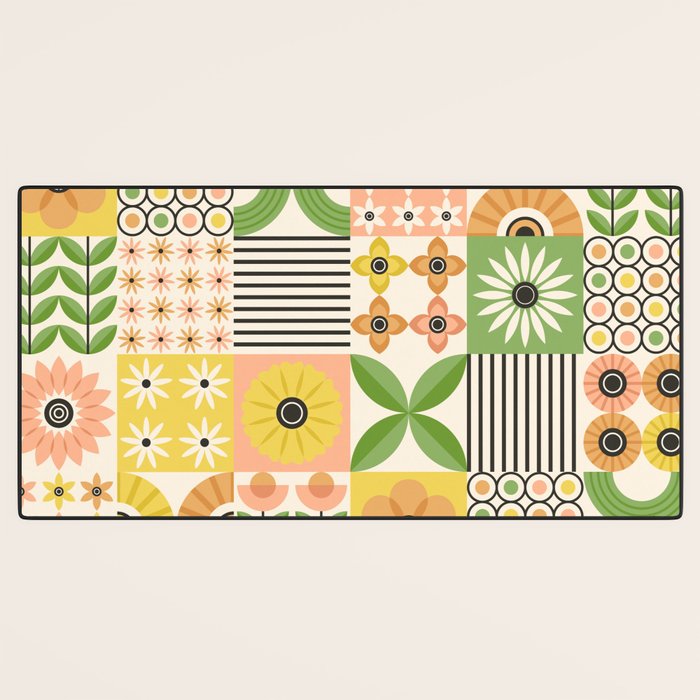 Modern Wildflower Vignettes Desk Mat Gallery Image 3