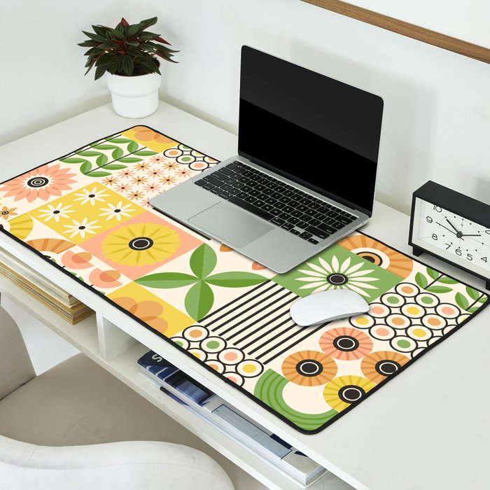 Modern Wildflower Vignettes Desk Mat Gallery Image 2