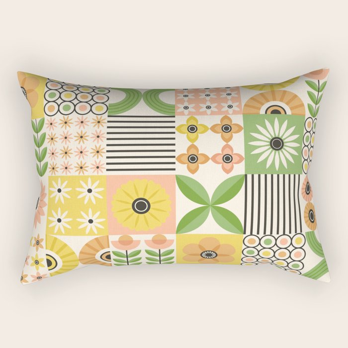 Modern Wildflower Vignettes Rectangular Pillow Gallery Image 2