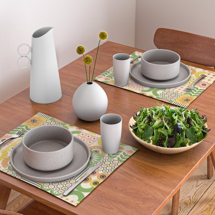 Modern Wildflower Vignettes Placemat Gallery Image 2