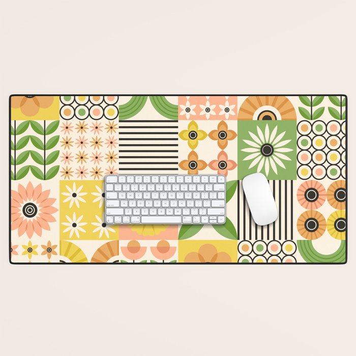 Modern Wildflower Vignettes Desk Mat Gallery Image 1