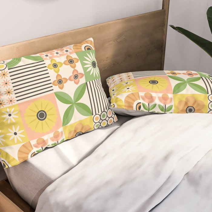 Modern Wildflower Vignettes Pillow Sham Gallery Image 2