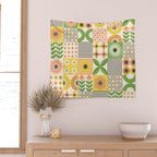 Modern Wildflower Vignettes Wall Tapestry Gallery Image 2