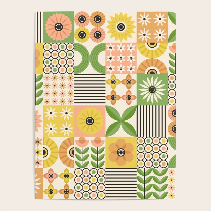 Modern Wildflower Vignettes Poster Gallery Image 1