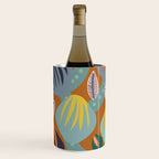 Big happy retro blooms rust Wine Chiller Gallery Image 1