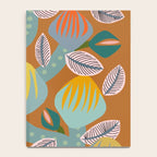 Big happy retro blooms rust Notebook Gallery Image 4
