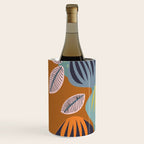 Big happy retro blooms rust Wine Chiller Gallery Image 2