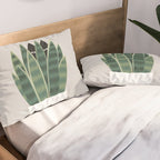 Cat and Plant 22: Sneak Plant Pillow Sham Gallery Image 2