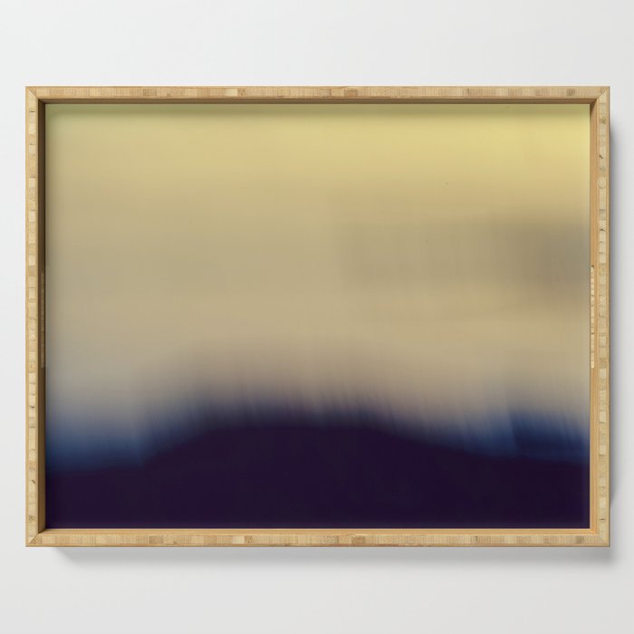 sea spirits no. 2 - ocean abstract coastal photograph Serving Tray Gallery Image 1