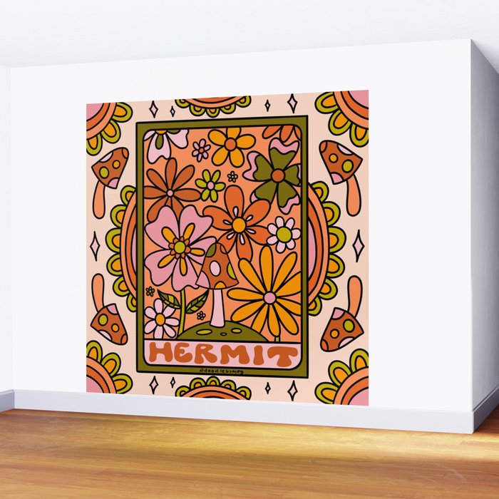 9. Hermit Mushroom Wall Mural Gallery Image 2