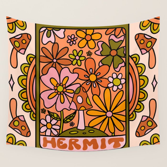 9. Hermit Mushroom Wall Tapestry Gallery Image 4