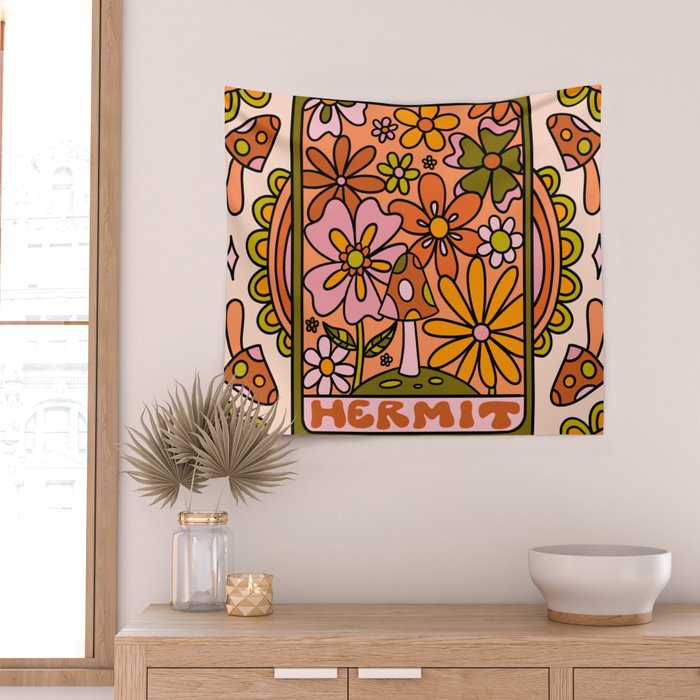 9. Hermit Mushroom Wall Tapestry Gallery Image 2