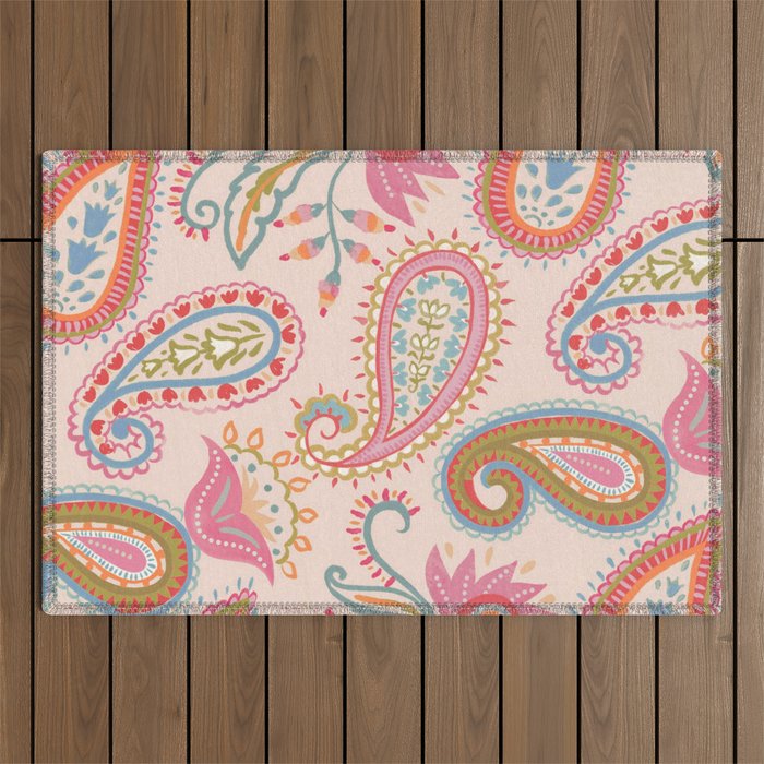 Eclectic Paisley Charm Outdoor Rug Gallery Image 1