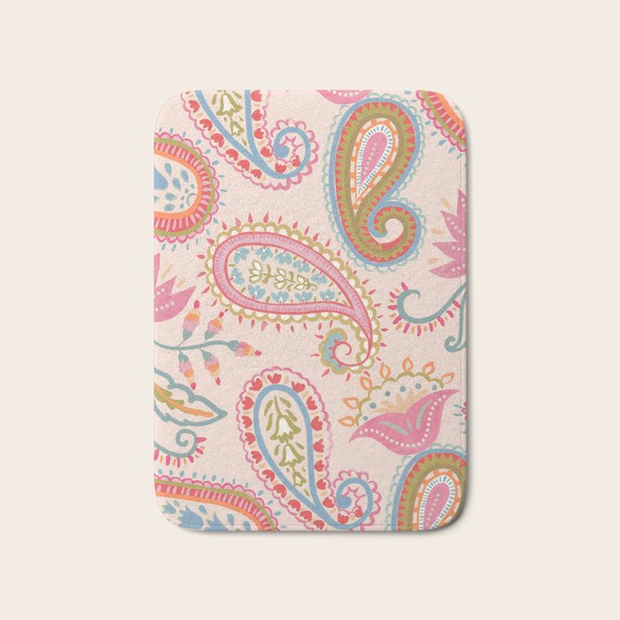 Eclectic Paisley Charm Bath Mat Gallery Image 1