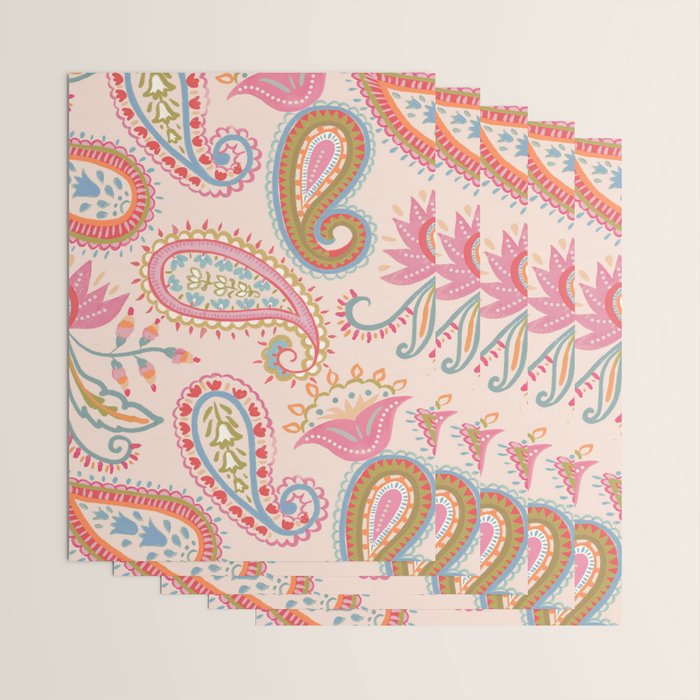 Eclectic Paisley Charm Wrapping Paper Gallery Image 3