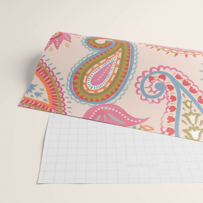 Eclectic Paisley Charm Wrapping Paper Gallery Image 2