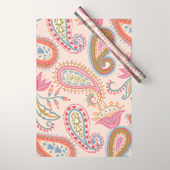 Eclectic Paisley Charm Wrapping Paper Gallery Image 1